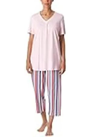 Schiesser Damen Schlafanzug Set 3/4 lang kurz Baumwolle Modal - Nightwear