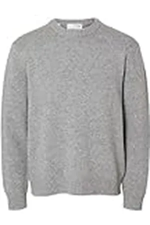 SELECTED Herr Slhcody Ls Knit Relaxed Crew Neck Noos stickad tröja, , M