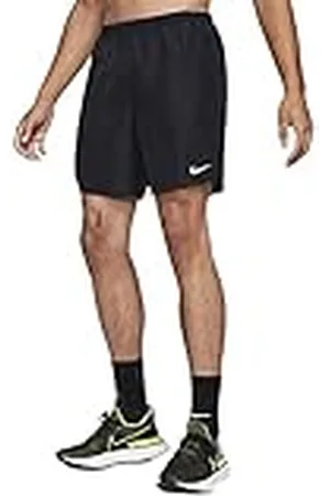 Nike M Nk DF Challenger Short 7bf, Shorts för män, Svart/(Reflective Silv), 3XL