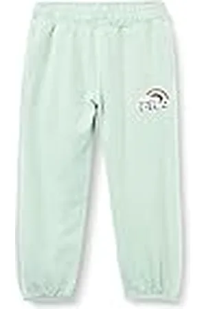 Fila Unisex barn CRINITZ överdimensionerade sweat-fritidsbyxor, silt green melange, 98/104