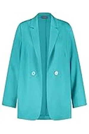 Samoon Blazer för kvinnor, långärmad, Curacao Blue, 52