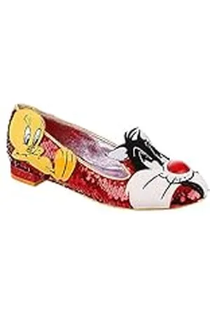 Irregular Choice Oregelbundet val Tawt för kvinnor I TAW en puddy katt balett platt, , 11 UK