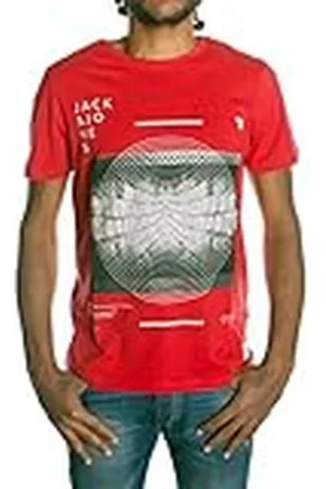 JACK & JONES Jack and Jones mäns Shock Crew Neck kortärmad t-shirt, , XL