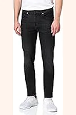 7 for all Mankind Herr slimmy tapered lyx performance eco moderna svarta jeans