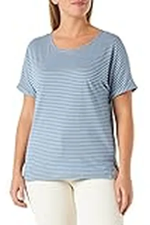 People Tree Dam randig pyjamas t-shirt pyjamas, blå, 10, , 36 SE