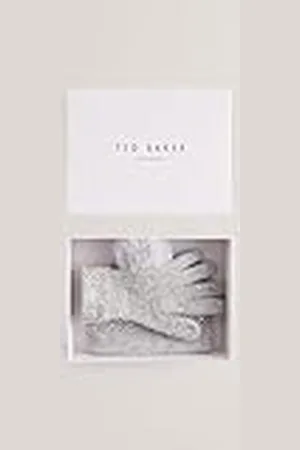Ted Baker KERIIS-strass stickad mössa och handskar set, , en storlek