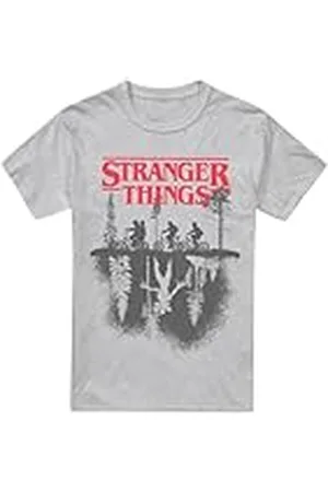 Stranger Things Siluett Skogslogotyp Unisex T-shirt, , XX-Large, , XXL