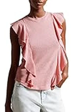Ted Baker KATHLEY-Frill linneväst Dusky-rosa, , 34 SE