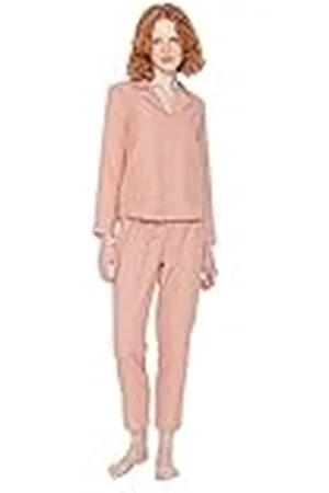 Trendyol Pyjamas, enfärgad pyjamas för kvinnor (2 st), färg, 60