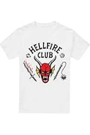 Stranger Things – Hellfire Club unisex t-shirt, vit, X-Large, , XL