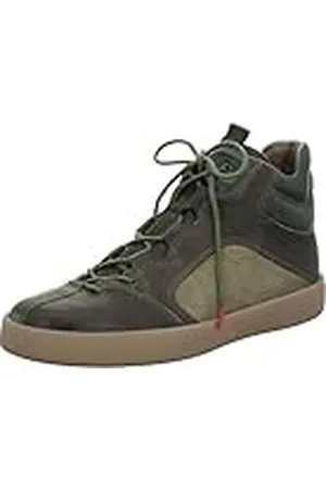Think! Herr JOEKING_3-000647 läder fodrade hållbara båtar, 7000 Olive/Kombi, 42 EU