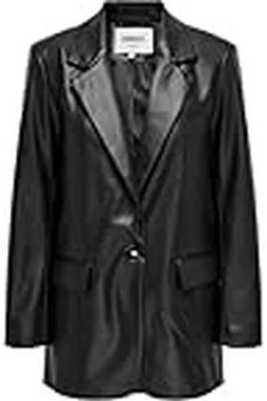 ONLY Female Blazer med läderutseende, , XS