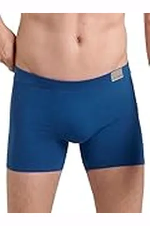 Sloggi Män män GO Natural C2P-shorts, blå mörk kombination, S (2-pack)