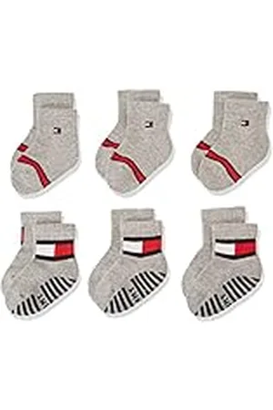 Tommy Hilfiger Unisex Baby Crew strumpor (6-pack), , 23-26 EU