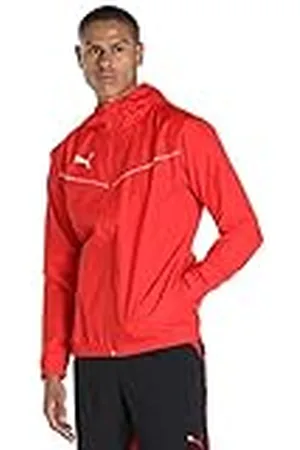 PUMA Herren Trainingsjacke Teamrise All Weather Jacket, Red- White, 3XL, 657396
