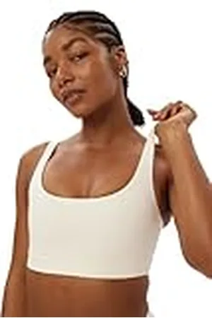 GIRLFRIEND COLLECTIVE Andy Sports Bra, Women’s Sports Bra, Split Strap, Without Underwire and no padding, Perfect for Yoga, Fitness, Jogging