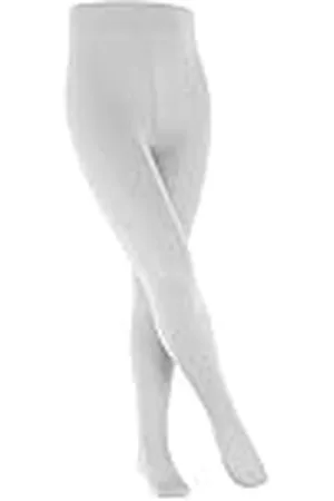 Falke Unisex barn bomull touch bomull tunn enfärgad 1 st. strumpbyxor, vit (vit 2000), 152–164, , 152/164 cm