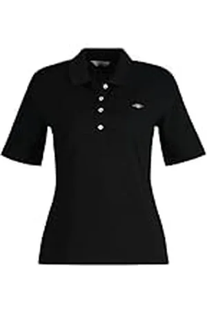 GANT Slim Shield Ss Pique pikétröja för damer, , L