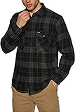 Brixton Mäns Bowery L/S flanellskjorta med knappkrage, , XL