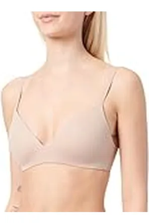 Calvin Klein Dam trådlös t-shirt BH, beige, 32C, , 85