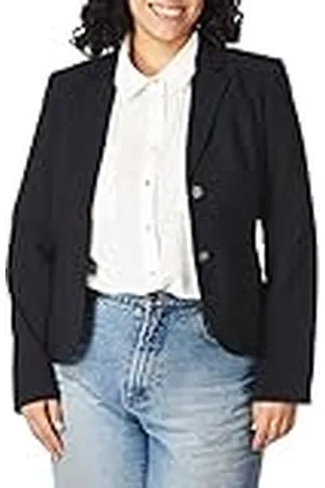 Calvin Klein Dam liten tvåknapp lyxig blazer