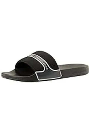 Calvin Klein Jeans herr Slide neopren SNAP, svart/höger vit, 10 UK, , 42.5 EU