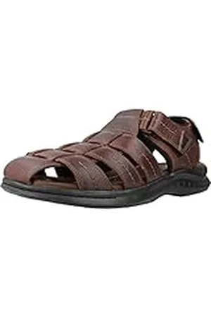 Clarks Walkford Fish Sandal för män, Brun tumb, 45 EU