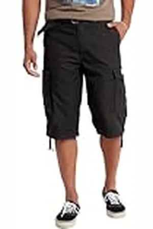 UNIONBAY Cordova herrshorts med bälte, reg och stora och långa storlekar, , 50 SE