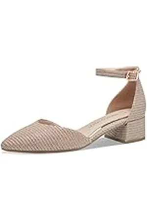 Marco Tozzi Dam, Feel ME fotsäng, mjukt foder, vegansk, 2–24304–42 tofflor, rosa metall, 36 EU, , 36 EU