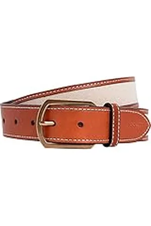 Hackett Cot Canvas Lthr Bind bälte för män, , 28