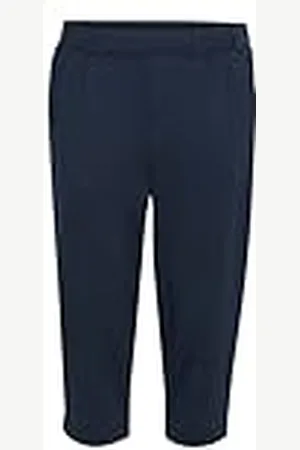 Kaffe Kvinnors Capri byxor Midrise Waist Slim Fit Elastic Waistband fickor, , XL