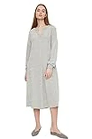 Trendyol Dam loungewear maxi standard V-ringad stickad klänning klänningar dam, , S