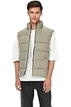 Only & Sons Onsmelvin Life Puffer väst OTW Vd quiltad väst, , M