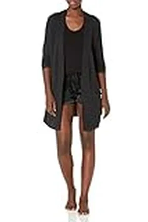 Amazon Dam avslappnad passform lätt lounge frotté cardigan, , small
