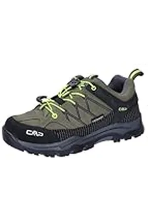 CMP Kids Rigel Low Trekking Shoes WP, promenadskor, olive-gul Fluo, 35 EU, , 35 EU