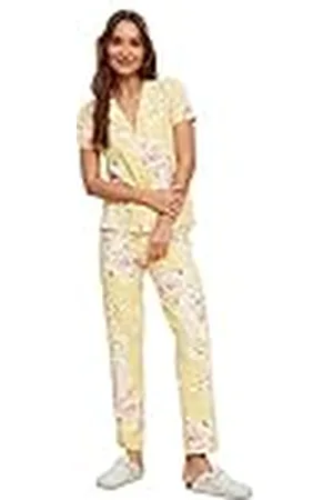 Trendyol Kvinnors blommönster stickad pyjamas pyjamas-set, , stor