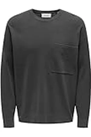 Only & Sons Onslamai Ovz 12 Ls Pocket Crew Knit, , XXL