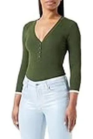 Scotch&Soda Dam knapp detalj skinny rib tröja, , M, , M