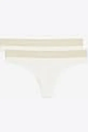 Marc O’ Polo Marc O´Polo Iconic Rib 2-Pack Thong Thong Thongtrosor Stringtrosa , M för kvinnor, , M