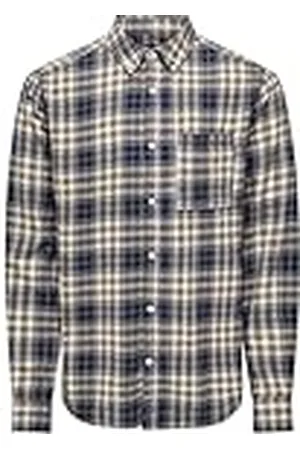 Only & Sons ONSRAL LS Slim Check Shirt, , S