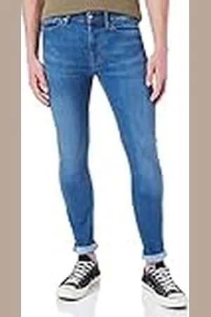 Kings of Indigo John Slim Jeans för män, Blå (Ronald Indigo Coolmax 3041), 40W X 32L