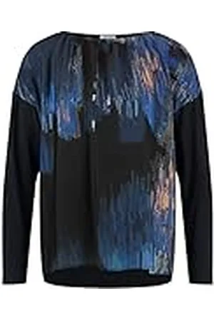 Gerry Weber Dam 870272-35013 T-shirt, blå tryck, 44