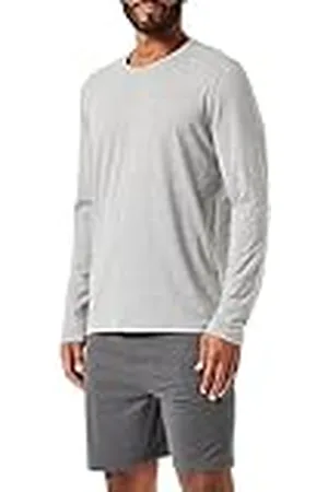 HUGO BOSS Män Mix&Match LS-Shirt R Open Grey60, M, , M