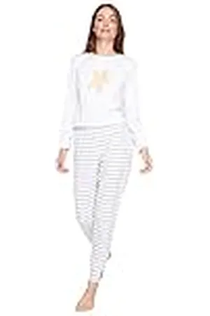 Trendyol Dam randig väv pyjamas pyjamas pyjamas set, , XL