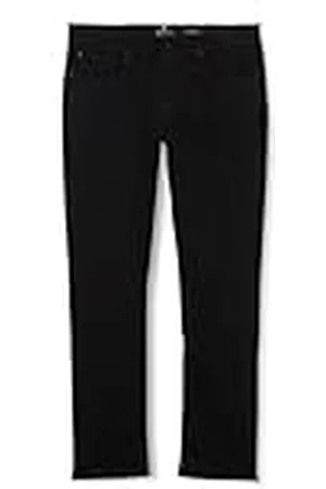 7 for all Mankind Herr Slimmy Luxe Performance Plus svarta jeans, , 31W x 30L