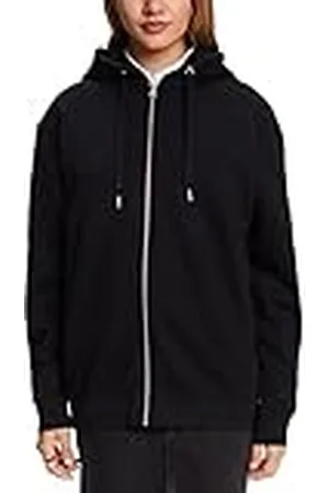 ESPRIT återvunn: Oversize huvtröja med dragkedja, , M