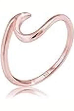 Elli Damring med vågor trend symbol strand maritim i 925 sterlingsilver, 52 EU, Sterlingsilver, Utan