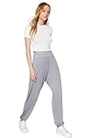 Trendyol Loungewear dam hög midja elastisk manschett joggingbyxor, , XS