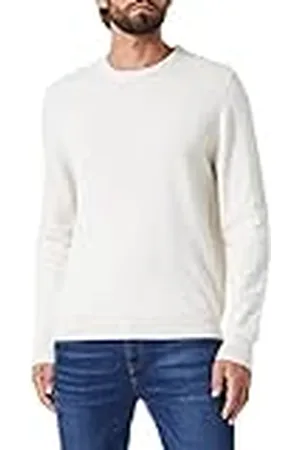 Daniel Hechter Herr stickad crewneck tröja med rund hals, , S