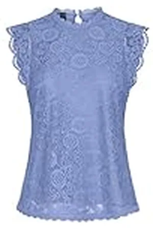 Pieces® Damer Pcolline Sl Lace Top Noos Bc spetstopp, , XL